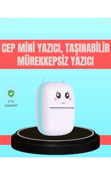 Buğz Bluetooth Bağlantılı Mini Termal Yazıcı Öğrenci Ve Ofis İçin