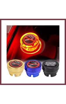 Storeşahin Araç Çakmaklık Yuvası Soketi Kapağı Sigara İçilmez Logolu 2.6x1.8cm Kırmızı Shn0720