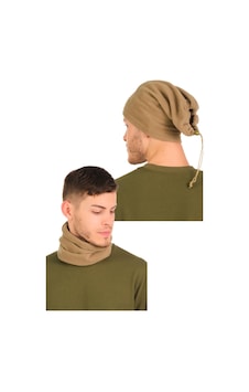 Elif İç Giyim Unisex Polar Boyunluk 2'li Set Vizon Elif İç Giyim Unisex Polar Boyunluk 2'li Set Vizon