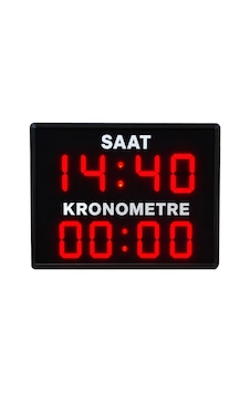 Sanec Kumandalı Saat - Kronometre Kasa Ölçüsü: 27x27 Cm - Kırmızı Sanec Kumandalı Saat - Kronometre Kasa Ölçüsü: 27x27 Cm - Kırmızı