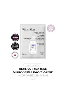 Retinol Ve Çay Ağacı Özü, Mikro Spikül İğneli Kağıt Maske Microneedle Retinol Maske Retinol Ve Çay Ağacı Özü, Mikro Spikül İğneli Kağıt Maske Microneedle Retinol Maske