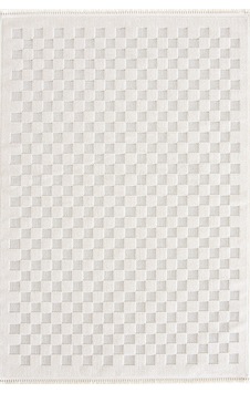 Taigo 197514 Krem - Krem Renkli Dama Desenli Modern Halı Krem Taigo 197514 Krem - Krem Renkli Dama Desenli Modern Halı Krem