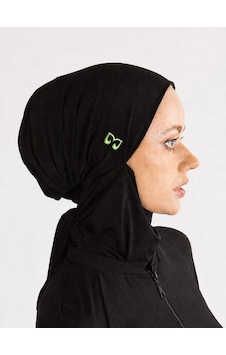 Mayovera Fosfor Yeşil Logo Nakışlı Deniz Tesettür Bone Siyah Mayovera Fosfor Yeşil Logo Nakışlı Deniz Tesettür Bone Siyah