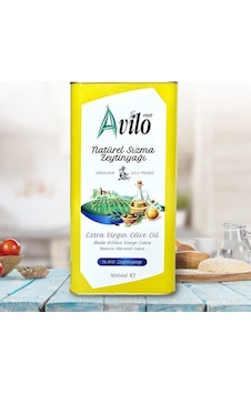 Avilo Naturel Sızma Soğuk Sıkım Zeytinyağı Teneke 5 L Avilo Naturel Sızma Soğuk Sıkım Zeytinyağı Teneke 5 L