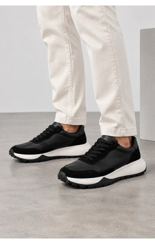 Ht Hotin Rexton Erkek Hakiki Deri Bağcıklı Günlük Sneaker Ayakkabı - Siyah Ht Hotin Rexton Erkek Hakiki Deri Bağcıklı Günlük Sneaker Ayakkabı - Siyah