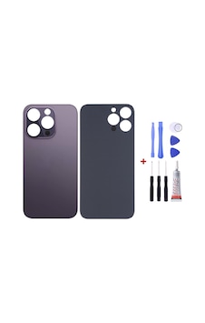 Apple Uyumlu iPhone 14 Pro Max Mor Arka Cam Kapak Pil Kapağı Tamir Set B7000 Set Mor Apple Uyumlu iPhone 14 Pro Max Mor Arka Cam Kapak Pil Kapağı Tamir Set B7000 Set Mor