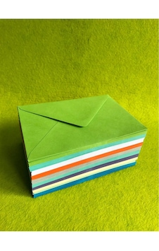Bigibu 100 Adet Yapışkanlı Renkli Zarf 13 X 18 Cm - 120 Gr Kalın Gramaj Büyük Boy Renkli Zarflar 5485478541201