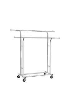 Songmıcs Metal Vestiyer Gardırop, 110 Kg'a Kadar Dayanıklı, Uzunluk 129-169 Cm, Krom Kaplamalı Hsr12s Ahşap - Siyah Songmıcs Metal Vestiyer Gardırop, 110 Kg'a Kadar Dayanıklı, Uzunluk 129-169 Cm, Krom Kaplamalı Hsr12s Ahşap - Siyah