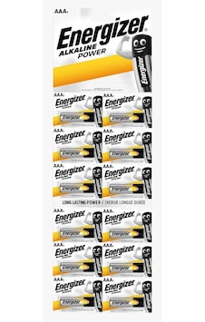 Energizer Alkaline Power AAA Kartela İnce Kalem Pil 12'li Energizer Alkaline Power AAA Kartela İnce Kalem Pil 12'li