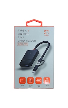 Pmr 8 İn 1 ADS-315 Type C - Lightning Usb Çoklayıcı- Compact Flash- Microsd-sd Kart Okuyucu Pmr 8 İn 1 ADS-315 Type C - Lightning Usb Çoklayıcı- Compact Flash- Microsd-sd Kart Okuyucu