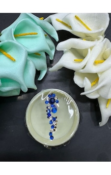 Yüz Taşı Face Gems Yapışkan Burun Parmak Hızma Model49 Mavi Yüz Taşı Face Gems Yapışkan Burun Parmak Hızma Model49 Mavi