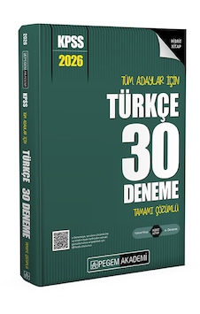 2026 Kpss Tüm Adaylar İçin Türkçe 30 Deneme Tamamı Çözümlü 2026 Kpss Tüm Adaylar İçin Türkçe 30 Deneme Tamamı Çözümlü