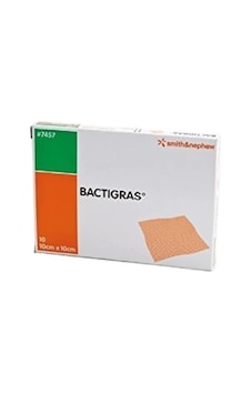 Bactigras 10 x 10 Tül Sargı 1'li Paket Bactigras 10 x 10 Tül Sargı 1'li Paket
