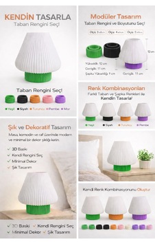 3d Baskı Dekoratif Tealight Mumluk Minimal Masa Ve Gece Lambası Kendi Rengini Seç Mor 3d Baskı Dekoratif Tealight Mumluk Minimal Masa Ve Gece Lambası Kendi Rengini Seç Mor