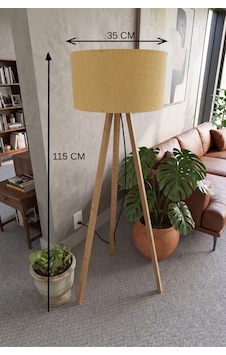Büro Ev Ofis Hediyesi İçin 3 Ayaklı Tripod Lambader Hardal Kumaş Başlık Diğer Büro Ev Ofis Hediyesi İçin 3 Ayaklı Tripod Lambader Hardal Kumaş Başlık Diğer