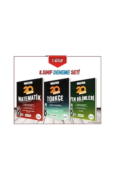 8. Sınıf Master Deneme Seti 3 Kitap Okyanus Yayınları 8. Sınıf Master Deneme Seti 3 Kitap Okyanus Yayınları