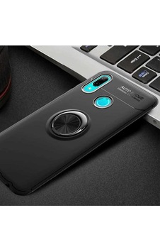 Huawei Y6 2019 Kılıf Zore Ravel Silikon Kapak Siyah-Mavi Huawei Y6 2019 Kılıf Zore Ravel Silikon Kapak Siyah-Mavi