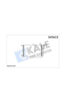 Kale Radyator Klıma Radyatoru Bmw E46 X3 E83 Dızel AOD-KALE 345615