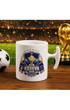 Bk Gift Kosova Taraftar Temalı Dünya Futbol Kupası Tasarımlı Hammer Kupa Bardak-3 Beyaz Bk Gift Kosova Taraftar Temalı Dünya Futbol Kupası Tasarımlı Hammer Kupa Bardak-3 Beyaz
