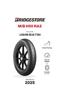 Bridgestone M/b H50 Raz 130/90 B16 73h Ön Motosiklet Lastiği Bridgestone M/b H50 Raz 130/90 B16 73h Ön Motosiklet Lastiği