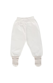 Baby Shez Yenidoğan Bebek Çoraplı Tek Alt Pantolon Krem Baby Shez Yenidoğan Bebek Çoraplı Tek Alt Pantolon Krem