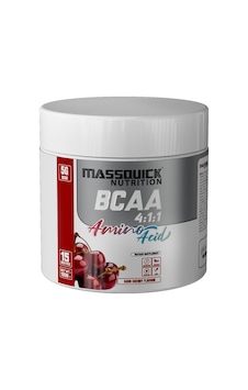 Bcaa Amino Asit 4:1:1 Vişne Aromalı 150g - 15 Servis Bcaa Amino Asit 4:1:1 Vişne Aromalı 150g - 15 Servis