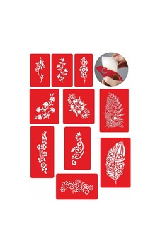 Çiçekli Geçici Dövme Şablonları 10 Adet Spreysiz (532420066) Çiçekli Geçici Dövme Şablonları 10 Adet Spreysiz (532420066)