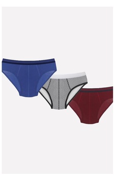Nbb Erkek Renkli 3Lü Slip Külot