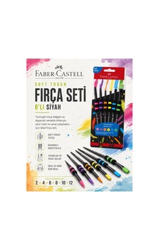 Faber Castell Soft Touch Fırça Seti 6'lı 5600481622000 Faber Castell Soft Touch Fırça Seti 6'lı 5600481622000