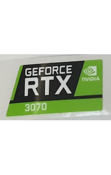 Nvidia Geforce Rtx 3070 Sticker Yatay Etiket D152 Nvidia Geforce Rtx 3070 Sticker Yatay Etiket D152