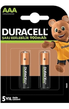 Duracell Şarjlı 900 Mah Aaa İnce Kalem Pil 2li Paket Duracell Şarjlı 900 Mah Aaa İnce Kalem Pil 2li Paket