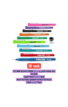 0.4 Mm Artline 200n İğne Uç Çizim Kalem Seti 10 Renk 0.4 Mm Artline 200n İğne Uç Çizim Kalem Seti 10 Renk