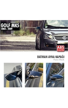 Volkswagen Golf 5 (2003 - 2009) Batman Yarasa Ayna Kapağı (parlak S