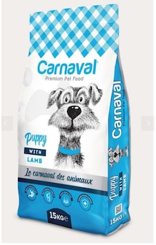 Carnaval Premium Dog Kuzu Etli Yavru Köpek Maması 15 KG