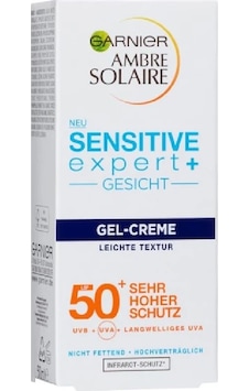 Garnier Ambre Solaire Sensitive Expert Jel Yüz Güneş Kremi SPF50+ 50 ML Garnier Ambre Solaire Sensitive Expert Jel Yüz Güneş Kremi SPF50+ 50 ML