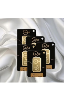 5 Adet 1 Gr 24 Ayar Ard Gram Altın 5 Adet 1 Gr 24 Ayar Ard Gram Altın