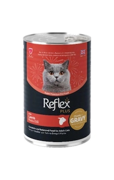 Reflex Plus Gravy Kuzu Etli 400 Gr Yetişkin Konserve Kedi Maması