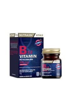 Nutraxin Vitamin B12 Methylcobalamin 1000mcg 60 Dil Altı Tableti Nutraxin Vitamin B12 Methylcobalamin 1000mcg 60 Dil Altı Tableti