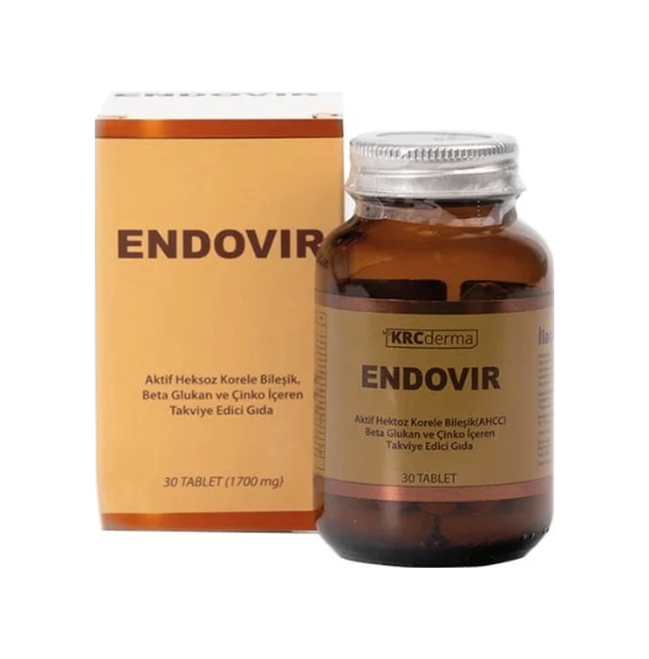 Krc Derma Endovir Beta Glukan Ve Çinko İçeren Takviye Edici Gıda 30 Tablet Krc Derma Endovir Beta Glukan Ve Çinko İçeren Takviye Edici Gıda 30 Tablet