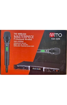 Mito Km-02ee Çift El Uhf 2x100 Full Digital Telsiz Mikrofon Mito Km-02ee Çift El Uhf 2x100 Full Digital Telsiz Mikrofon