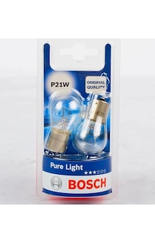 Bosch P21w Pure Light Fren Stop Araç Ampulü, Kalite, 2'li Paket Bosch P21w Pure Light Fren Stop Araç Ampulü, Kalite, 2'li Paket