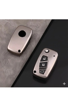 Fiat Fiorino Uyumlu Smart 3 Buton Silikon Oto Anahtar Kumanda Kabı Kılıf Füme