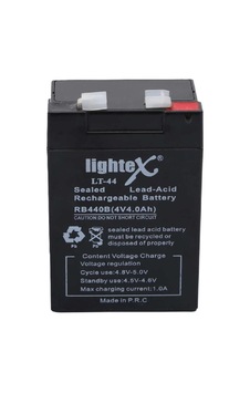 Lightex Lt-44 4v 4ah Bakımsız Işıldak Aküsü Lightex Lt-44 4v 4ah Bakımsız Işıldak Aküsü