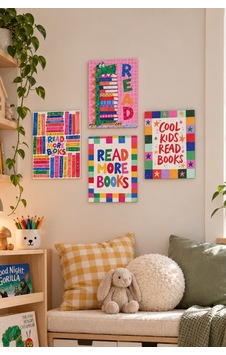 Cool Kids Read Books - Çocuk Odası Temalı 4 Lü Tablo Seti, 15 X 20 Cm, 3mm Ahşap Mdf, Dijital Baskı Çok Renkli - 928103422 Çok Renkli - 928103422 Cool Kids Read Books - Çocuk Odası Temalı 4 Lü Tablo Seti, 15 X 20 Cm, 3mm Ahşap Mdf, Dijital Baskı Çok Renkli - 928103422 Çok Renkli - 928103422