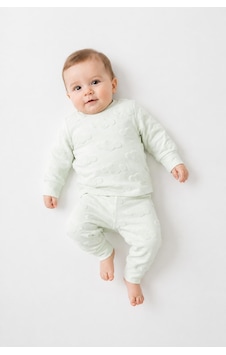 Tiffany Baby & Kids Puffy Cloudy Tasarımlı Pijama Takımı Yeşil Tiffany Baby & Kids Puffy Cloudy Tasarımlı Pijama Takımı Yeşil