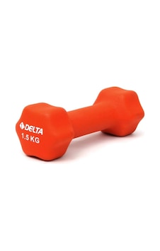 Delta 1.5 KG x 1 Adet Deluxe Neopren Kaplı Turuncu Demir Dambıl