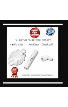 Su Arıtma Cihazı Yenileme Kiti Shutt Off - Flow - Check Valf jaco Bağlantı Su Arıtma Cihazı Yenileme Kiti Shutt Off - Flow - Check Valf jaco Bağlantı