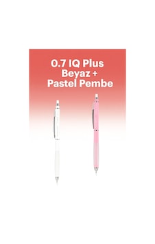 My Iq Plus Versatil Kalem 0.7 Beyaz + Pastel Pembe Pembe My Iq Plus Versatil Kalem 0.7 Beyaz + Pastel Pembe Pembe