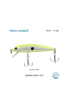 Sea Horse Down Wily F 6cm 3.4gr Lemon Eye