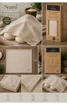 %100 Doğal Ham Pamuk Ekmek Mayalama Örtüsü 90x90 Cm Nefes Alan Mayalama Bezi Natural %100 Doğal Ham Pamuk Ekmek Mayalama Örtüsü 90x90 Cm Nefes Alan Mayalama Bezi Natural
